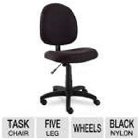 ALERA TECHNOLOGIES Swivel Task Chair Adjustable Height- Nylon- 5 Hooded Casters- Black YYAZ-ALEVT48FA10B